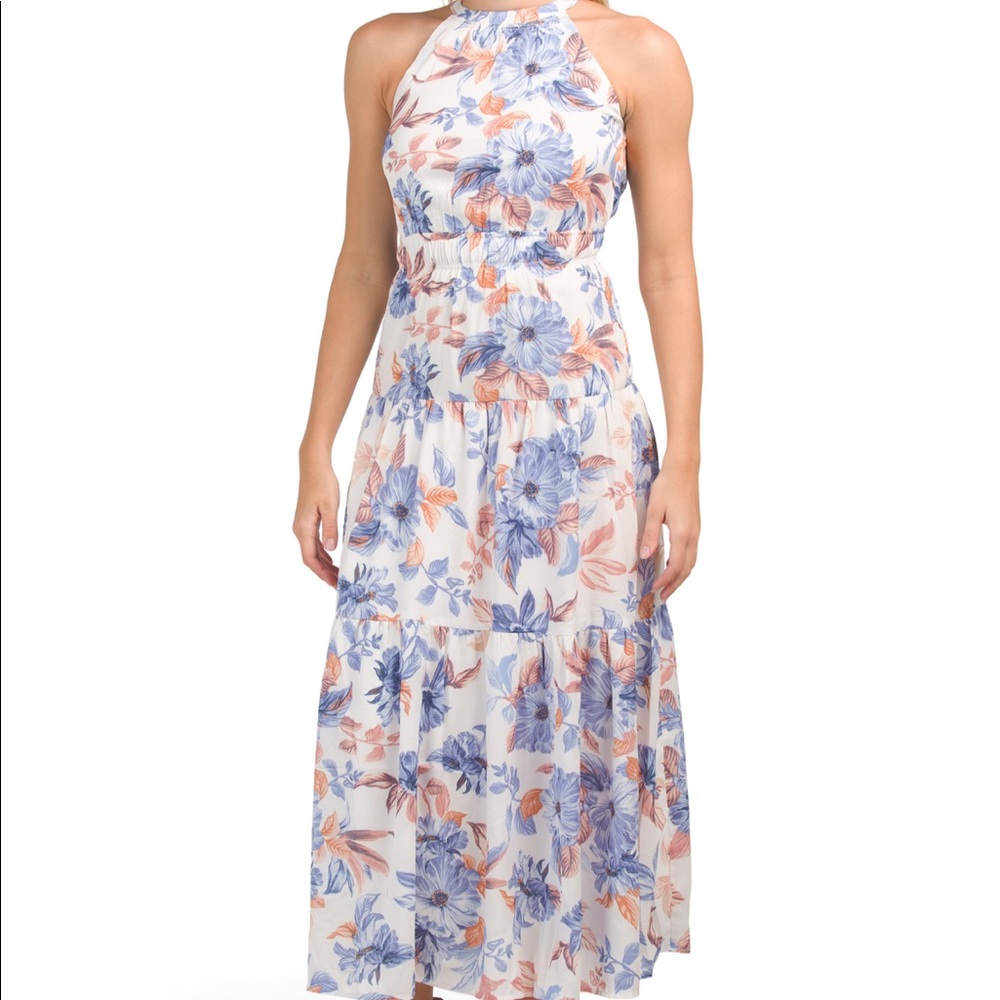 Floral print maxi dress